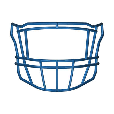 Riddell SF-2EG-II solid color blue football helmet faceguard compatible with SpeedFlex platform, suitable for multiple positions.