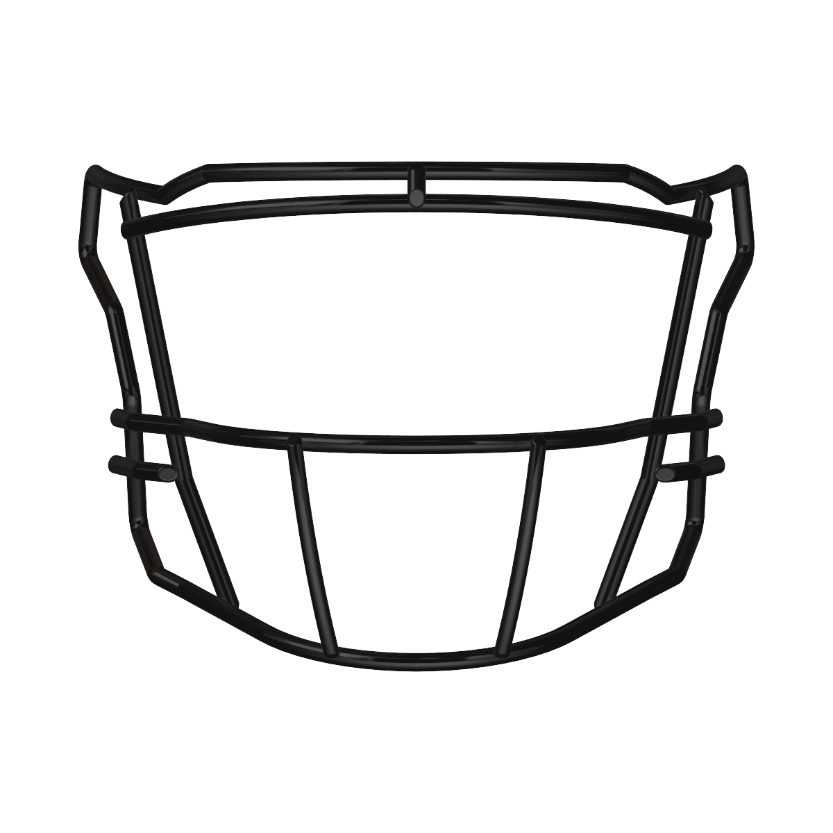 Riddell SF-2BD-SW black facemask for SpeedFlex helmets with thinner bars and wide vision designed for quarterback and wide receiver positions