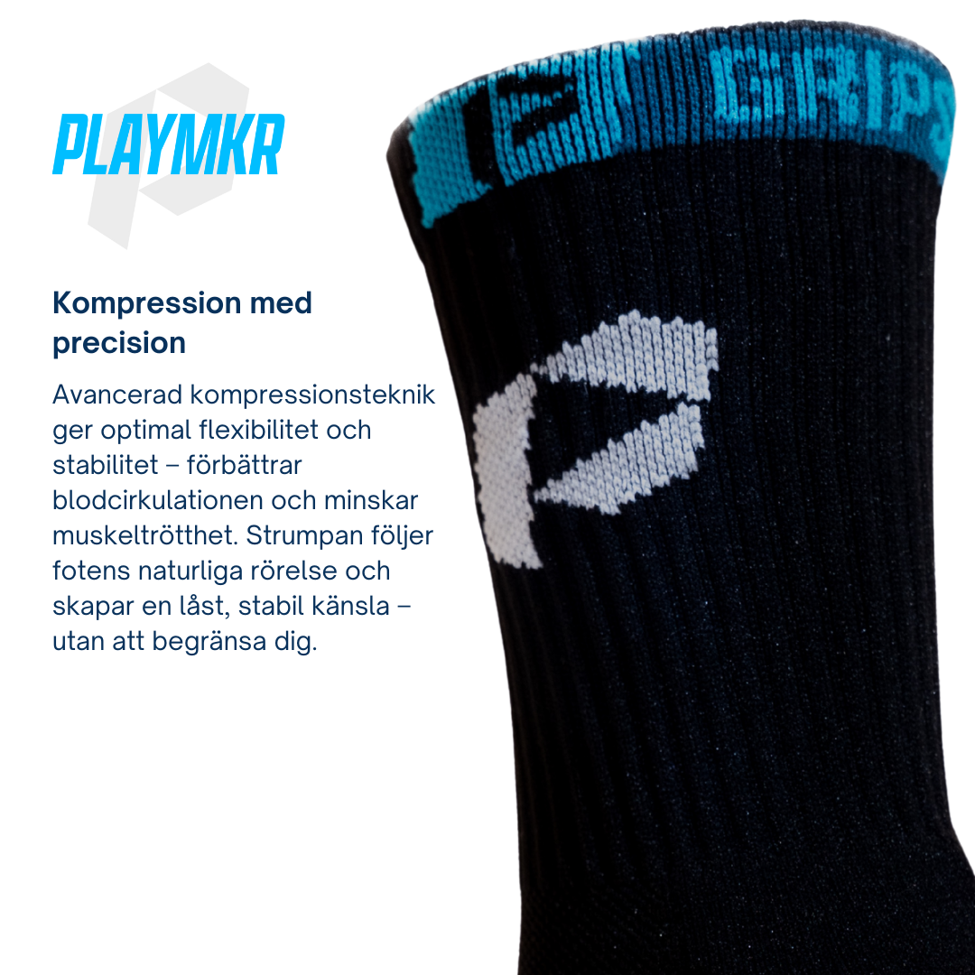 Playmkr Grip Sock Black