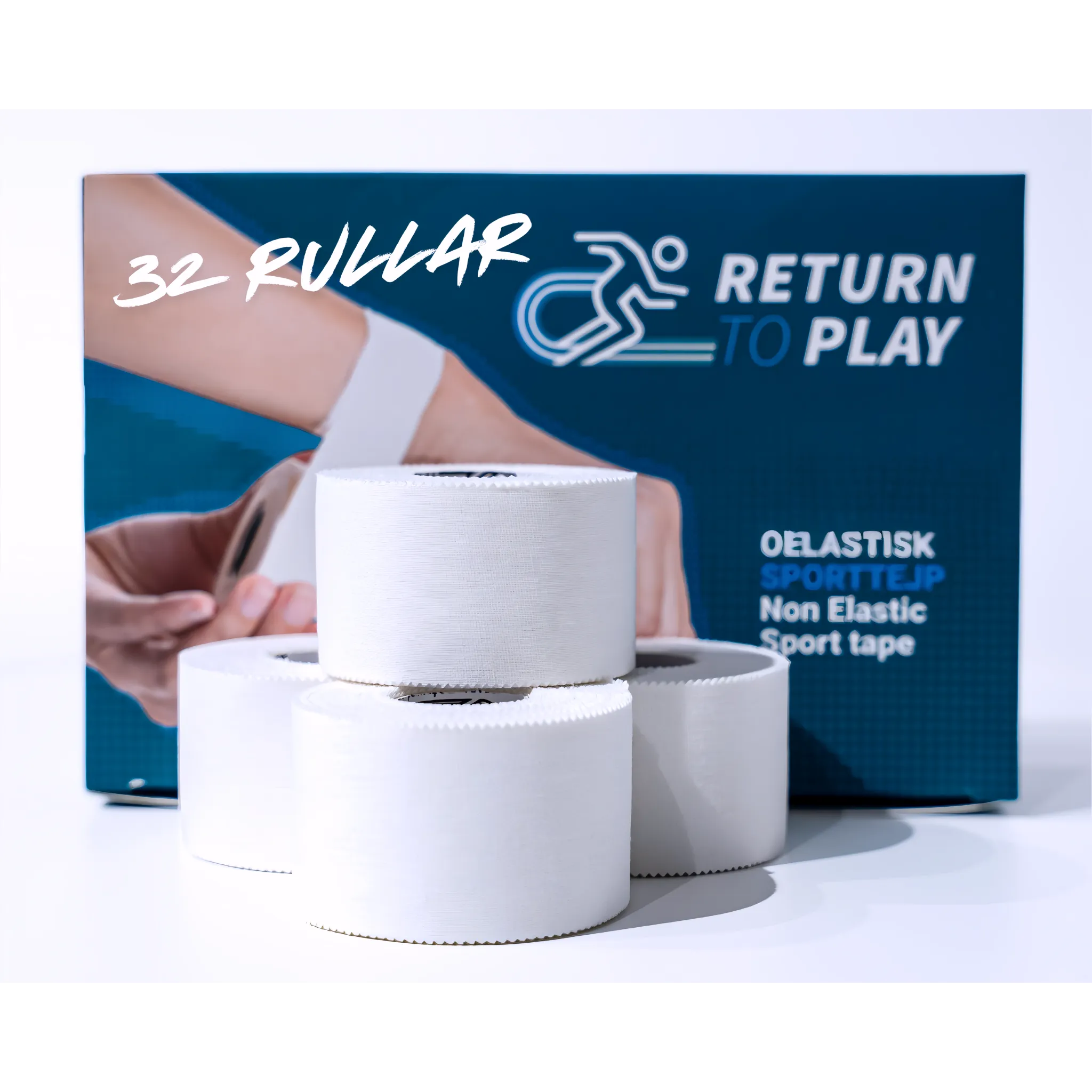 Return to Play Sports Tape White 32-Pack 3.8 cm x 10 m