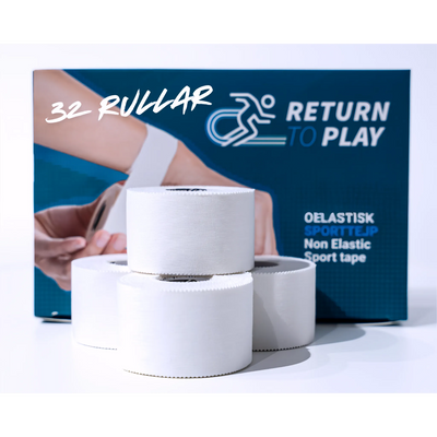 Return to Play Sports Tape White 6-Pack — product packaging front