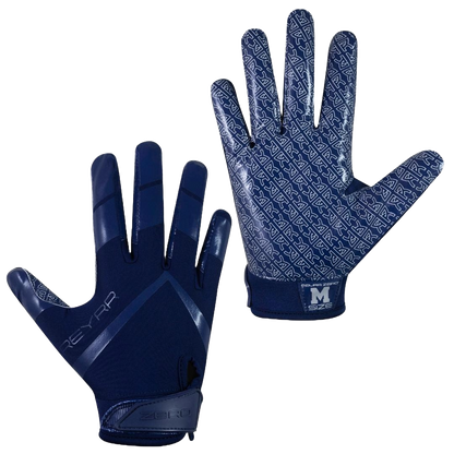 Reyrr Zero gloves in navy blue with grip-enhancing pattern and lightweight breathable design.