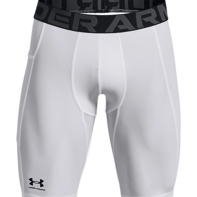 UA Compression Pocket HeatGear shorts — front view