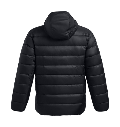 UA Legend Down Jacket — back view with quilted panel design