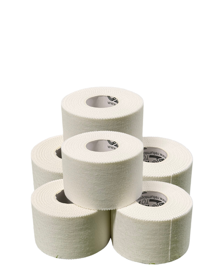 Return to Play Sports Tape White 6-Pack 3.8 cm x 10 m
