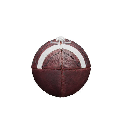 Wilson Omega football showing Prime stitching and ACL lace detail