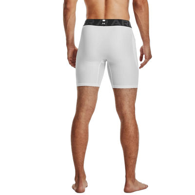 Under Armour HeatGear men's 6 inch compression shorts, style 1361596, waistband detail