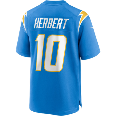 Herbert Chargers powder blue jersey front