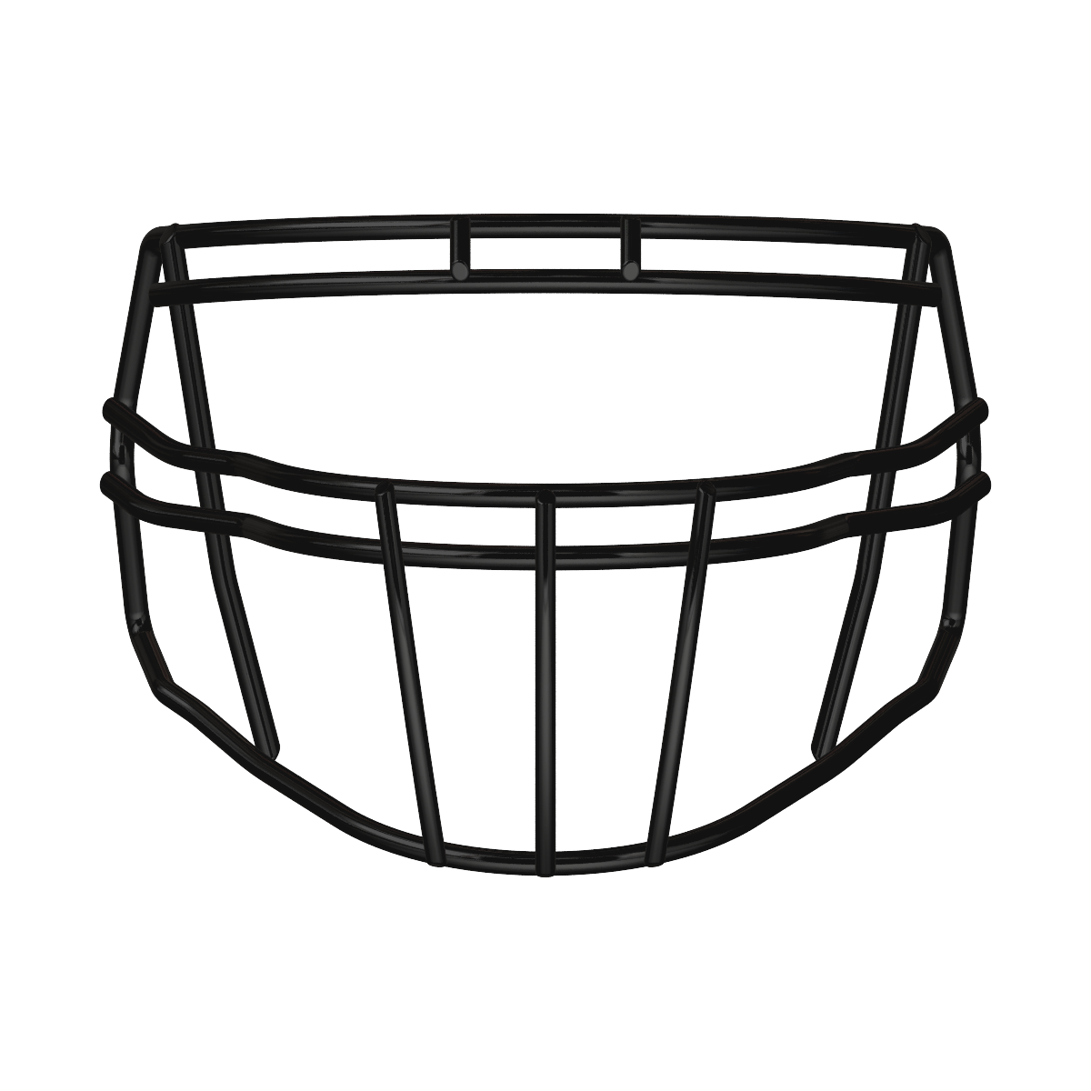 Black Riddell S2BDC-HS4 faceguard for Riddell Speed Icon Helmet designed for linebackers and linemen