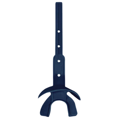 Vettex Doubleguard football mouthguard with lip protection and adjustable strap in navy blue